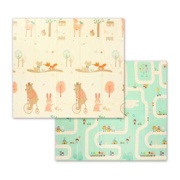 Розвиваючий сенсорний килимок для дітей двосторонній BabyOno 180x200 см 1480