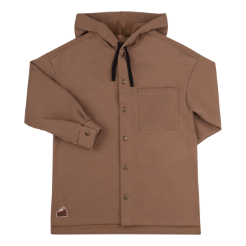 Рубашка с капюшоном детская Bembi 7 - 13 лет Трикотаж Коричневый H00 РБ190 152