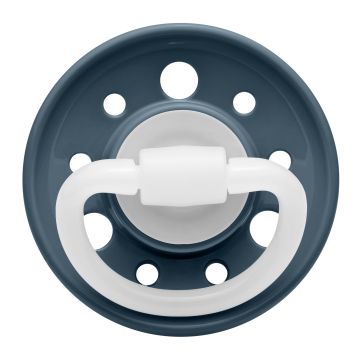 Пустушка латексна Nip Вишенька Темно-синій 0-6 міс 910084