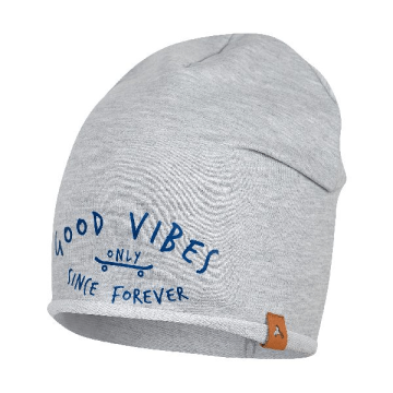 Шапка детская демисезонная для мальчика Broel Серый от 6 до 9 лет 15 55