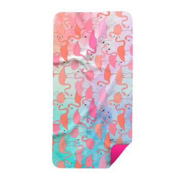 Полотенце из микрофибры Emmer 70х140 см Розовые фламинго Розовый/Голубой Рожевіфламінго70*140