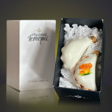 Елочная игрушка набор 2 шт Rizdviani Istorii Украинские истории Вареники з грибами 8 см 4820001248692