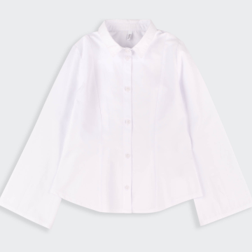 Блуза для девочки Bembi City collection 8 - 13 лет Ткань сорочечная Белый 100 РБ215 152