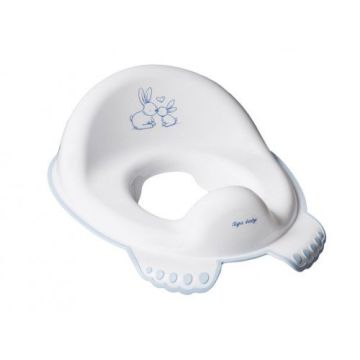 Накладка на унітаз Tega baby "Зайчики", антиковзаюча, біла