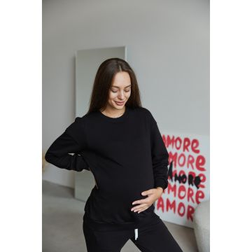 Свитшот для беременных и кормящих Lullababe Berlin Black Черный LB06BR136 XXL-3XL