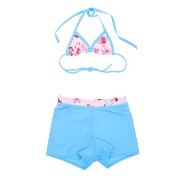 Купальник для девочки Ewlon EMILIA 3 - 6 лет Бифлекс Голубой/Розовый 116