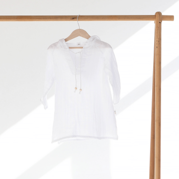 Муслиновая туника детская ELA Textile&Toys 2 - 7 лет Муслин Белый MT001WT 92