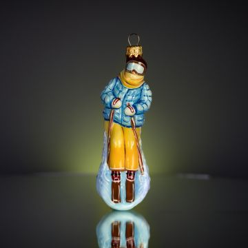 Ялинкова іграшка Rizdviani Istorii Карпатський лижник 13 см 4820001154801