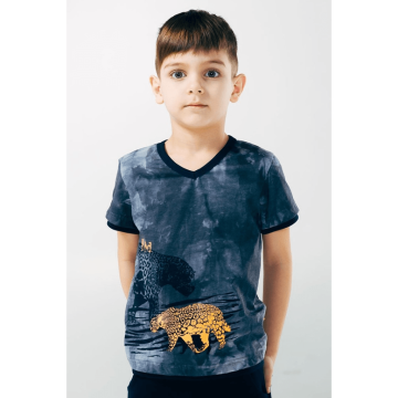 Детская футболка для мальчика Smil Серый на 8 лет 110491 128