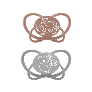 Пустушка силіконова Nip Моя метелик Коричневий 5-18 міс 38758-51