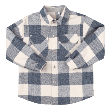 Детская фланелевая рубашка Bembi 7 - 13 лет Фланель Синий 803 РБ191 152