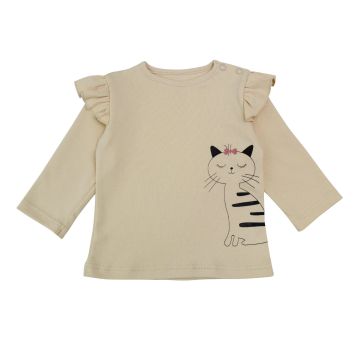 Детская кофточка Minikin М'якенькі лапки 2024 3 - 18 мес Интерлок Бежевый 2424903 86