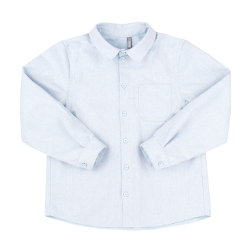 Рубашка для мальчика Bembi City collection 6 - 13 лет Фланель Светло-голубой A00 РБ196 152
