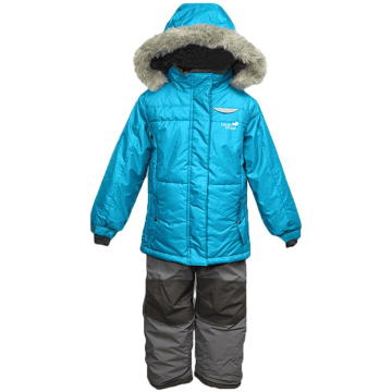 Зимний костюм детский куртка и полукомбинезон Perlimpinpin Бирюзовый от 7 до 8 лет VH255B 122