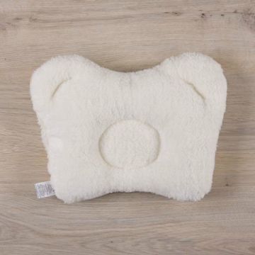 Ортопедична подушка для немовлят BetiS Умка Велюр/Махра Молочний 25х33 см 27681899