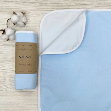 Непромокаемая пеленка для детей фланель Маленькая Соня Голубой 50х80 см 1156507