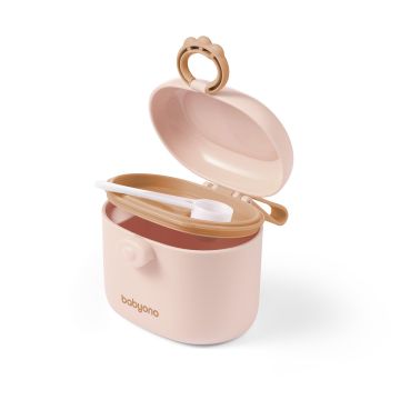 Портативний контейнер для сухої суміші з мірною ложечкою BabyOno Бежевий 240 мл 1544/02