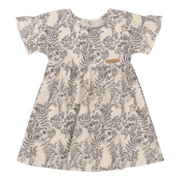 Плаття для дівчинки Bembi Rhythm of Nature 1,5 - 4 років Супрем Молочний/Сірий ПЛ389 86
