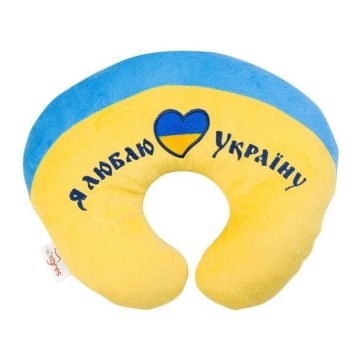 Ортопедична подушка для подорожей Tigres Я люблю Украину ПД-0122