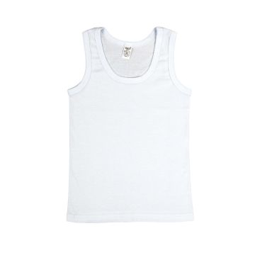 Майка дитяча для хлопчика Bembi 3 - 6 років Рибана Білий МК7 104