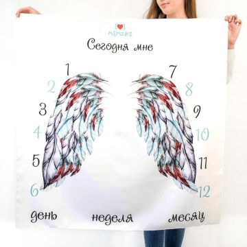 Фотофон для новонароджених Memiks Крила 100х100 см М030