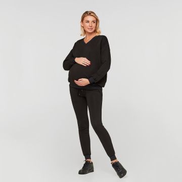 Свитшот для беременных Lullababe Liverpool Черный LB06LV136 L-xl