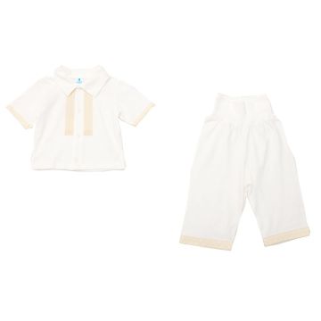 Крестильный комплект (рубашка+штанишки) Minikin Молочный 62