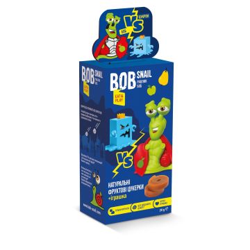 Цукерки Eco Snak Равлик Боб Яблуко Груша з іграшкою 51 г 1740700
