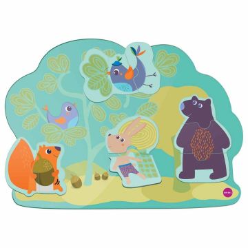 Настінна іграшка Oribel Веселий кролик і його друзі