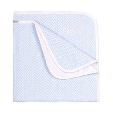 Плед для новонароджених Bembi Капітоне Блакитний 90х90 см ОД15