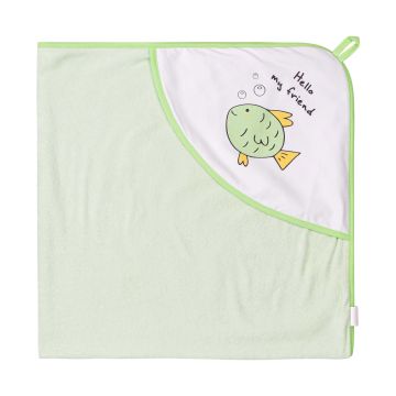 Плед для новонароджених Bembi Махра Зелений 100х100 см ПЕ9