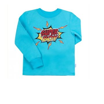 Піжама для хлопчика Bembi Блакитний/Зелений Інтерлок ПЖ39 98