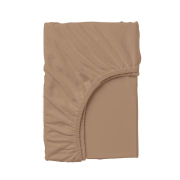 Простынь на резинке Cosas 140х200х20 см Светло-коричневий Brown _140х200x20
