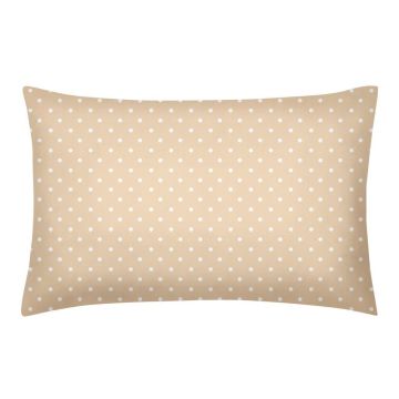 Наволочка на подушку Cosas евро 50х70 см Бежевый/Белый Dots_Beige_50
