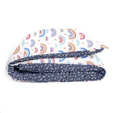 Пододеяльник полуторный Cosas 155х215 см Розовый/Синий RainbowBeigeBlue_155q