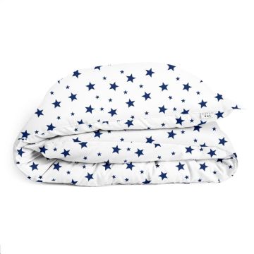 Пододеяльник детский Cosas 110х140 см Белый/Синий StarBigBlue_White_140q