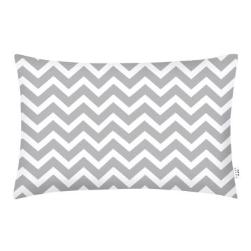 Наволочка на подушку Cosas евро 50х70 см Белый/Серый Зигзаг_серый_н_2