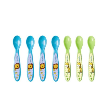 Набор ложечек Nuvita 6м+, 7шт. (цвет синий и салатовый)