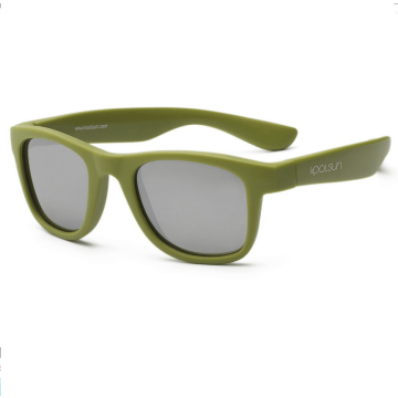 Детские солнцезащитные очки Koolsun серии Wave, размер 3+, цвета хаки