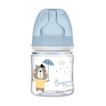 Пляшечка для годування Canpol babies PP Easystart Bonjour Paris 120 мл Синій 35/231_blu