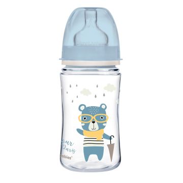 Пляшечка для годування Canpol babies PP Easystart Bonjour Paris 240 мл Синій 35/232_blu