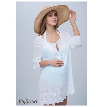 Туніка пляжна для вагітних і годуючих мам MySecret Emmi TN-27.051 білий L