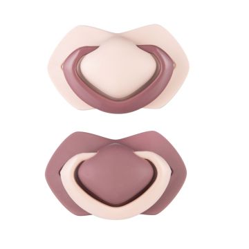 Пустушка силіконова симетрична Canpol babies Pure Color 18+ міс 2 шт Рожевий 22/646_pin