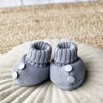 Пинетки для новорожденных Kid's Fantasy Little Step 0-12 мес Серый 5020 0-3