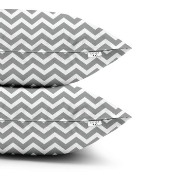 Дитячі наволочки Cosas ZigZag Grey Бязь 40х60 см