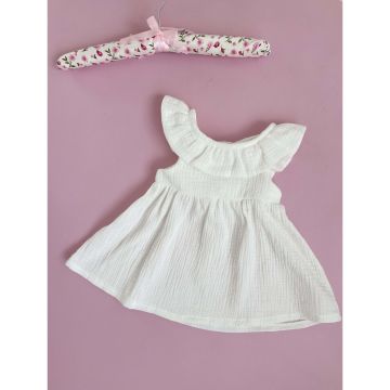 Платье летнее детское My Little Fish Волан Муслин 3-24 мес Белый 075-1 80