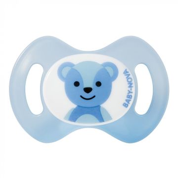 Пустушка силіконова анатомічна Baby-Nova 0-2 міс 1 шт Блакитний 3966388