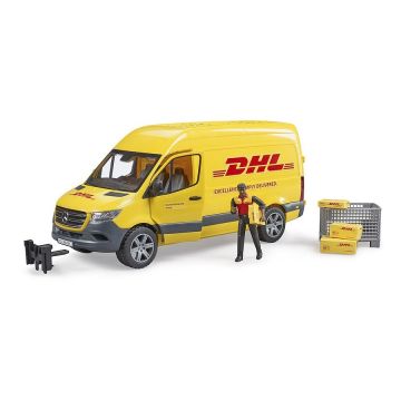 Ігровий набір Bruder Автомобіль MB Sprinter кур'єр DHL з фігуркою 02671