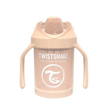 Чашка непроливайка Twistshake 4+ міс Міні Бежевий 230 мл 78271