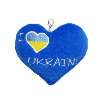 М'яка іграшка брелок Tigres I love Ukraine ПД-0432